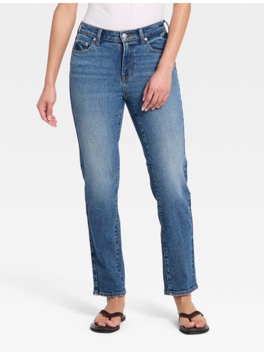 Universal Thread Women’s 80s Slim Mid-Rise Ankle Length Jeans Dark Wash 14R NWT - Picture 9 of 10